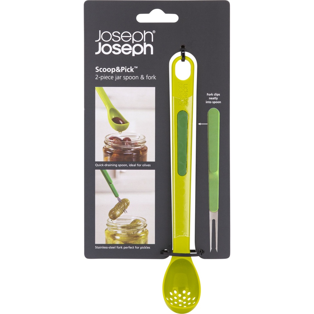 Joseph Joseph Scoop & Pick 2-piece Green Antipasti Set