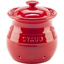 Staub Knoblauch Aufbewahrung 11 cm kirschrot