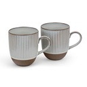 1x2 Bredemeijer Mugs Ingo  450ml Mugs Stoneware white Str.147081