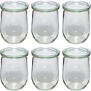 WECK Tulip Jar 1062ml Set of 6