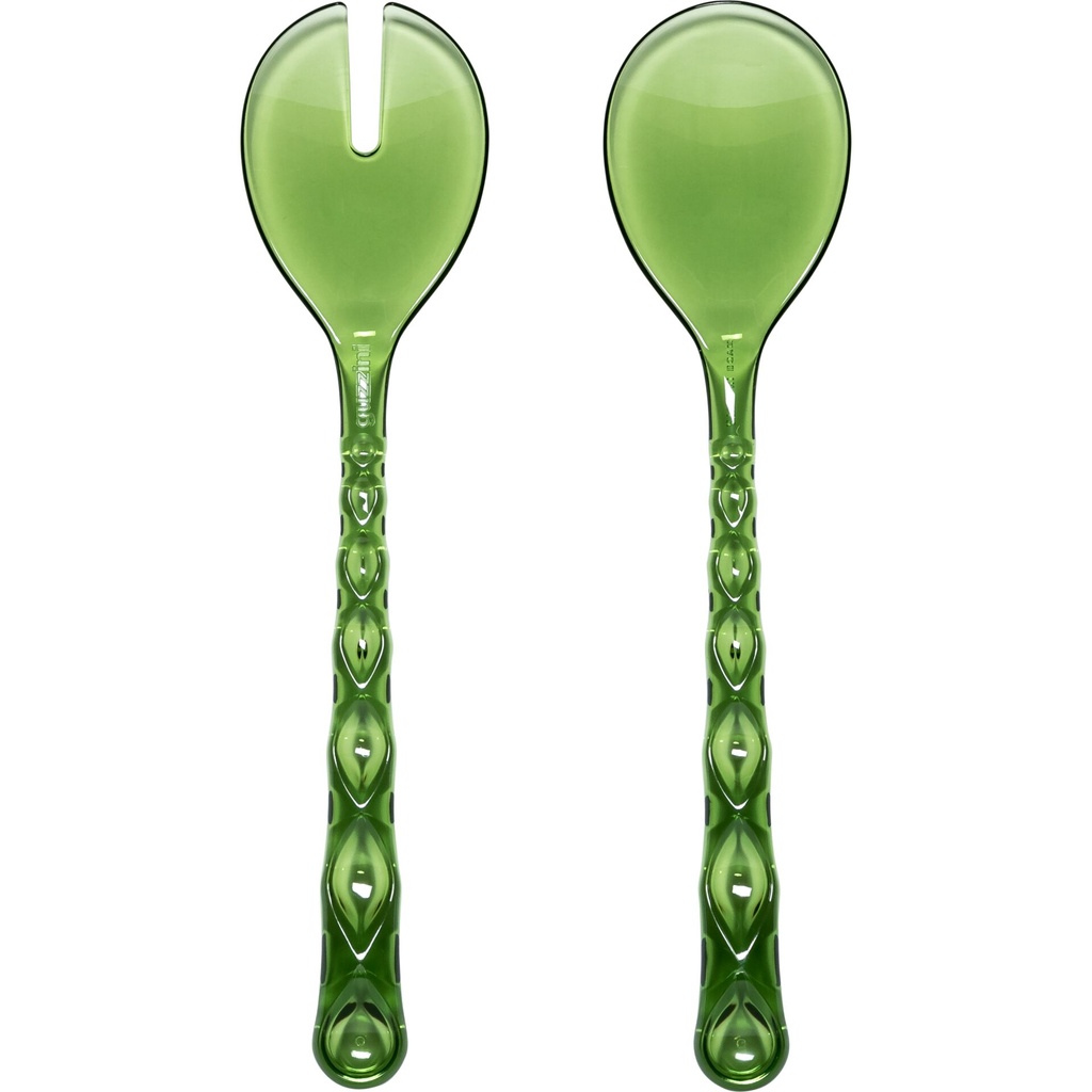 Guzzini VANITY Salad Servers Water lily green