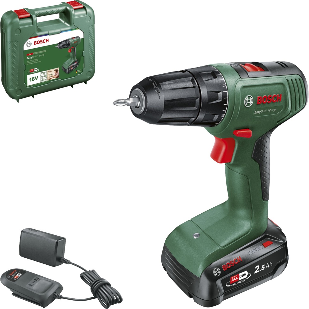 Bosch EasyDrill 18V-38 Set Cordless Drill Driver