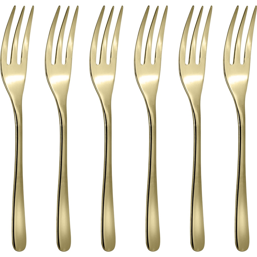 Sambonet Taste PVD 6 Cake Forks Set