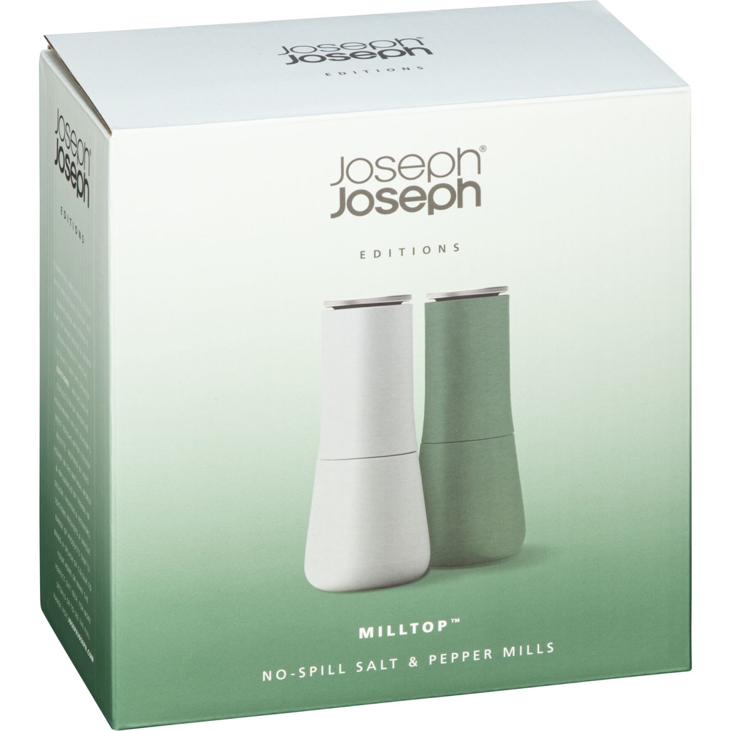 Joseph Joseph Milltop Green Salt & Pepper Mills - Editions