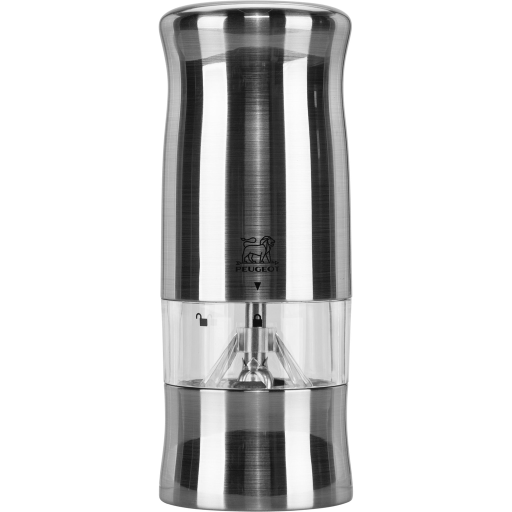 Peugeot Zeli Salzmühle 14 cm elektrisch silber