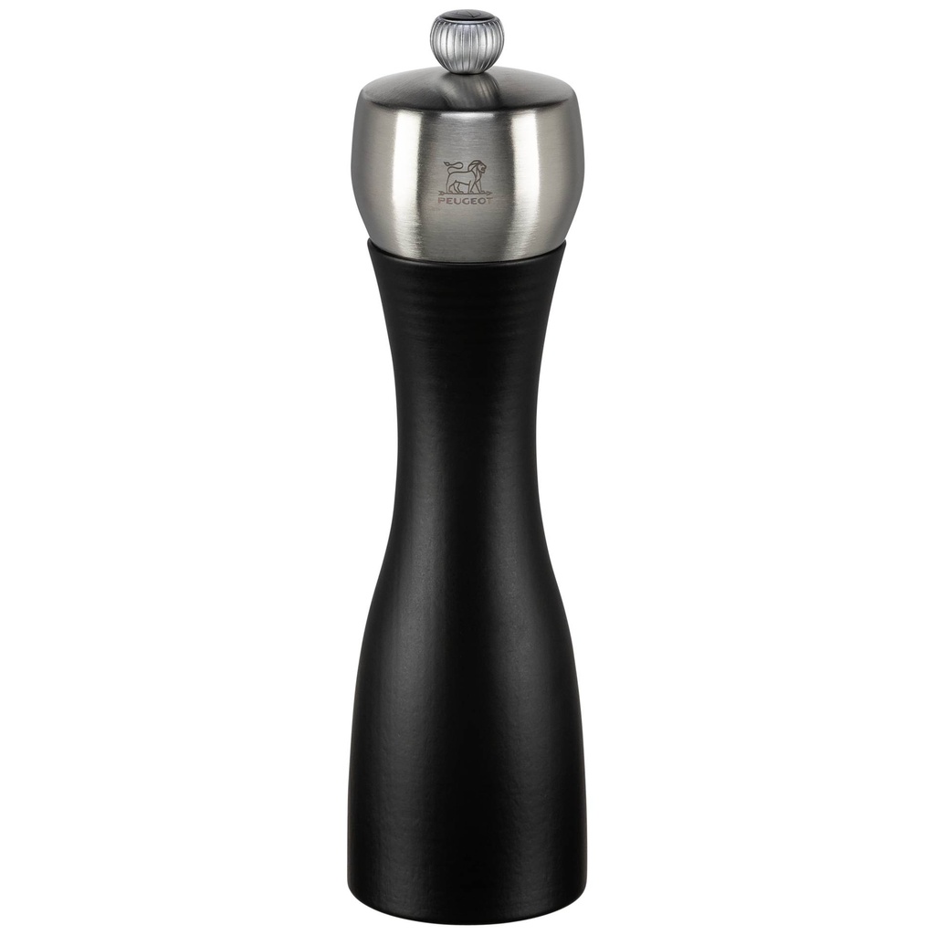 Peugeot FIDJI pepper mill beech wood matt black 20 cm