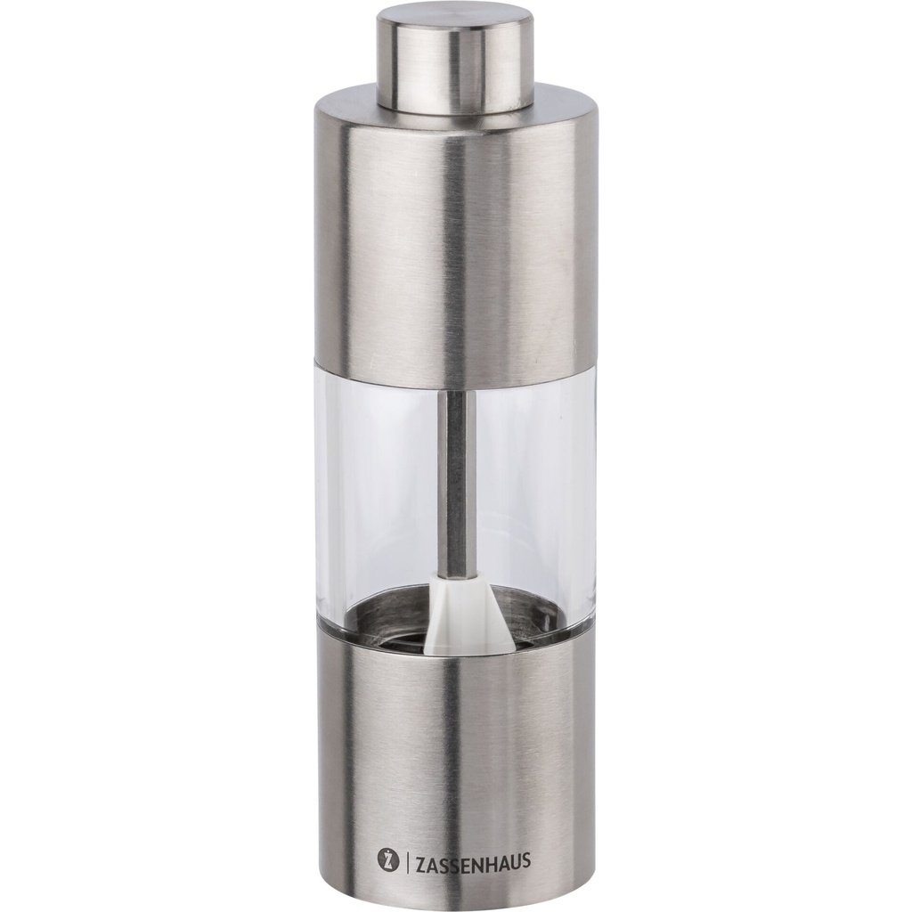 Zassenhaus salt mill  Mainz Inox/Acrylic Glass 14 cm