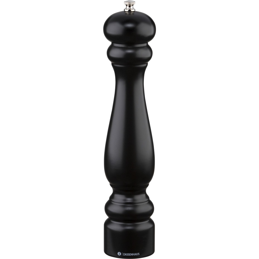 Zassenhaus pepper mill Potsdam beech wood black, 30 cm