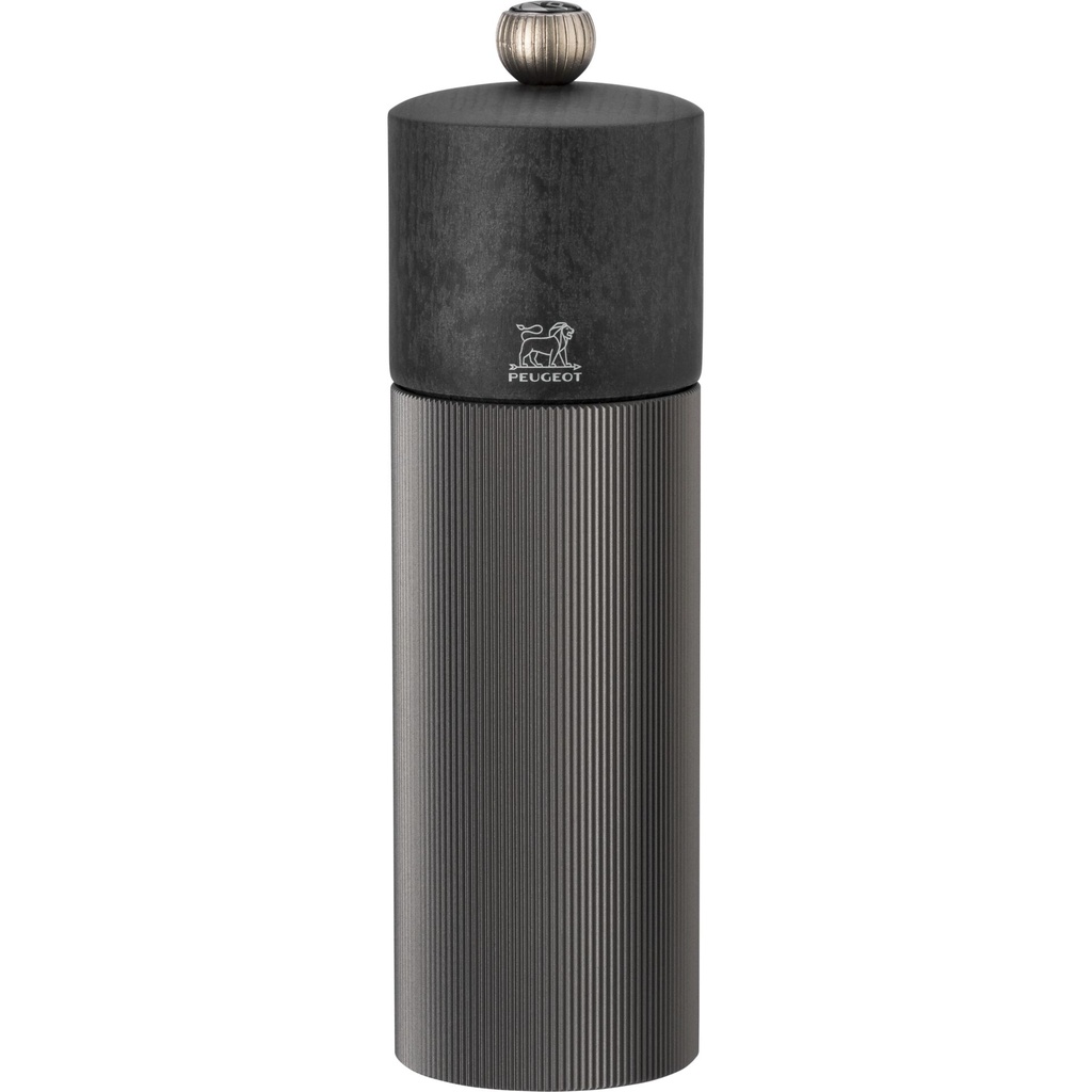 Peugeot Line wood/aluminium pepper mill 18 cm graphite