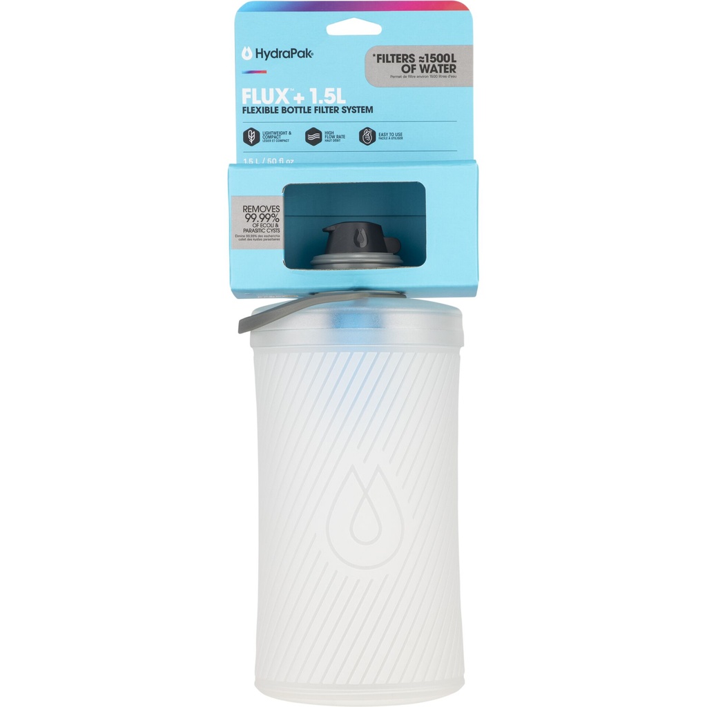 HydraPak Flux 1,5L foldable water bag white