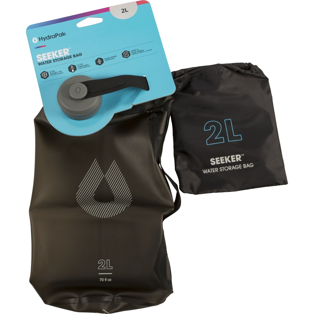 HydraPak Seeker 2L water container grey