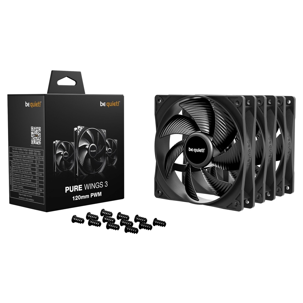 be quiet! Pure Wings 3 120mm PWM 3-Pack