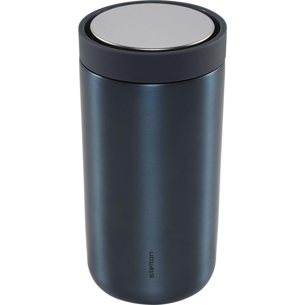 Stelton To Go Click Cup 0,2 l Dark Blue/Metallic