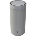 Stelton To Go Click Thermal Mug 0,4 l            soft light grey