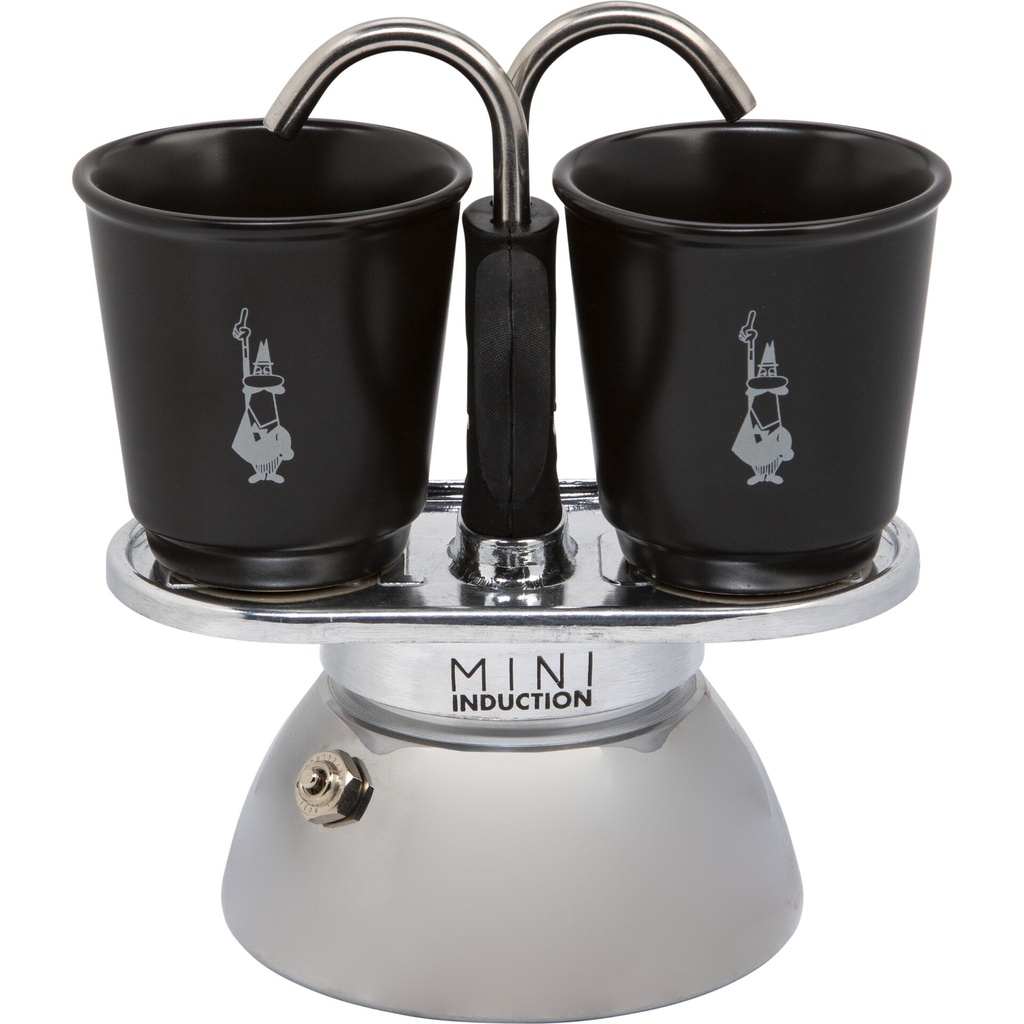 Bialetti Mini Express Induction +2Cups black