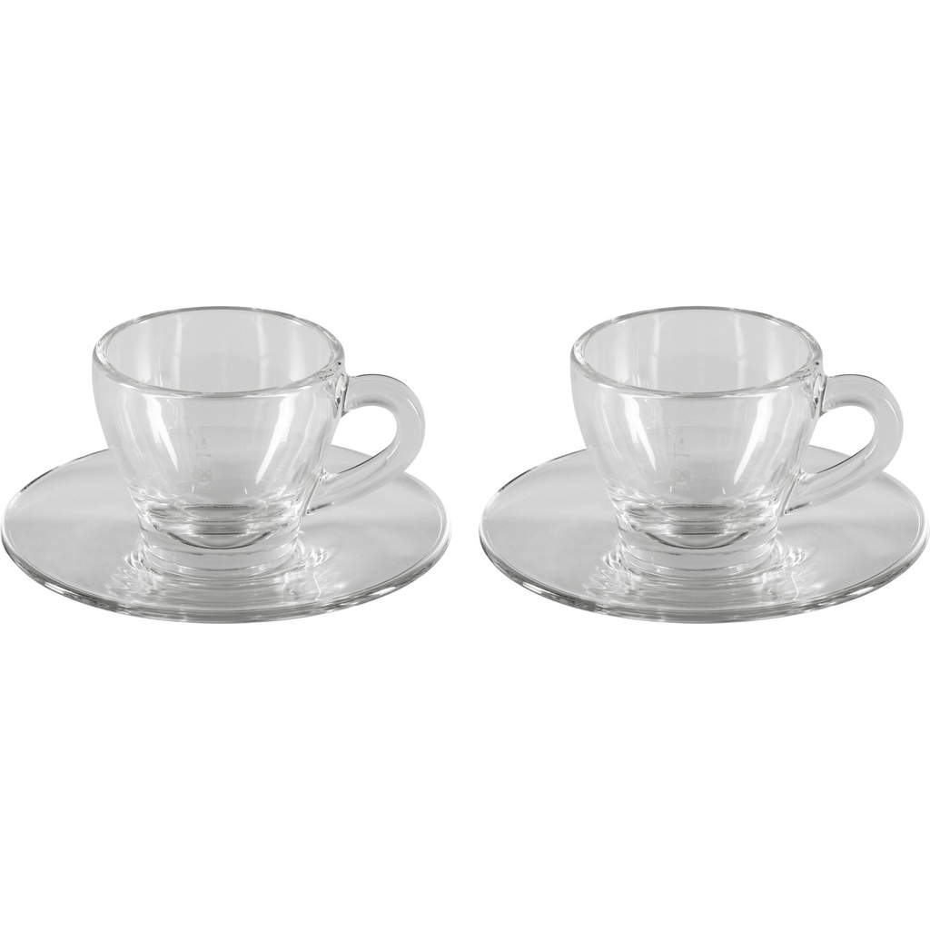 Bialetti Moka-Cup Set Glass ISTITUZIONALE 2 Cups