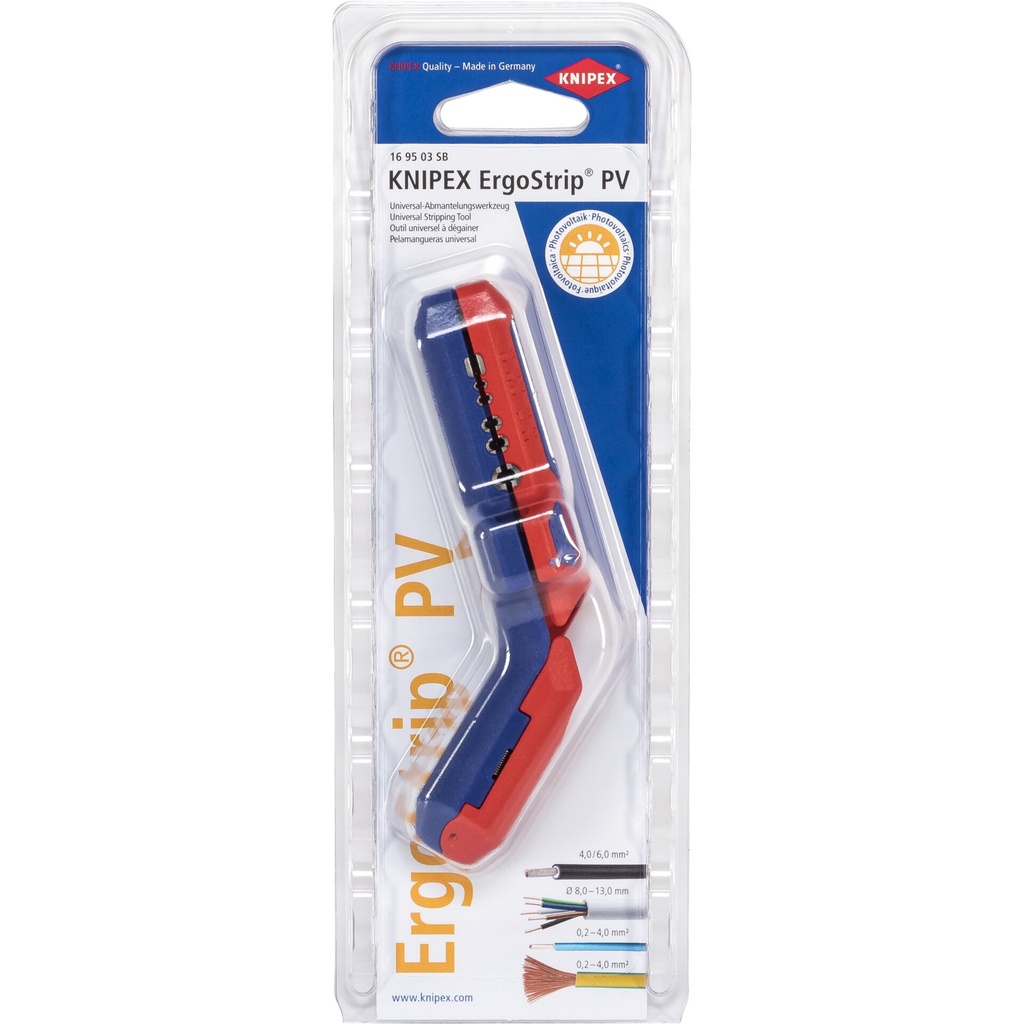KNIPEX ErgoStrip PV Abmantelungswerkzeug