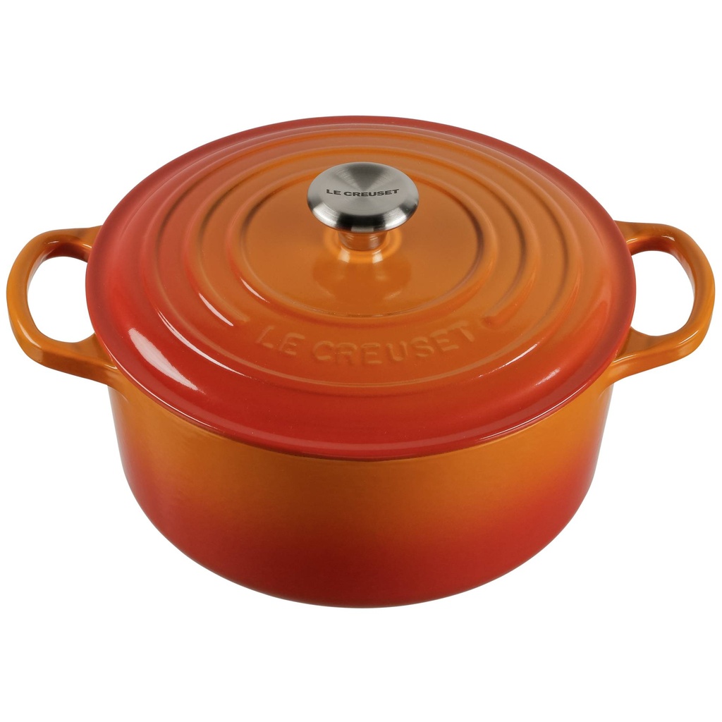 Le Creuset Signature Casserole round 22 cm ofenrot