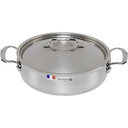 De Buyer Affinity Saucepot low with lid 28 cm