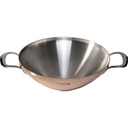 De Buyer Prima Matera Wok induct ion copper/steel with 2 handles