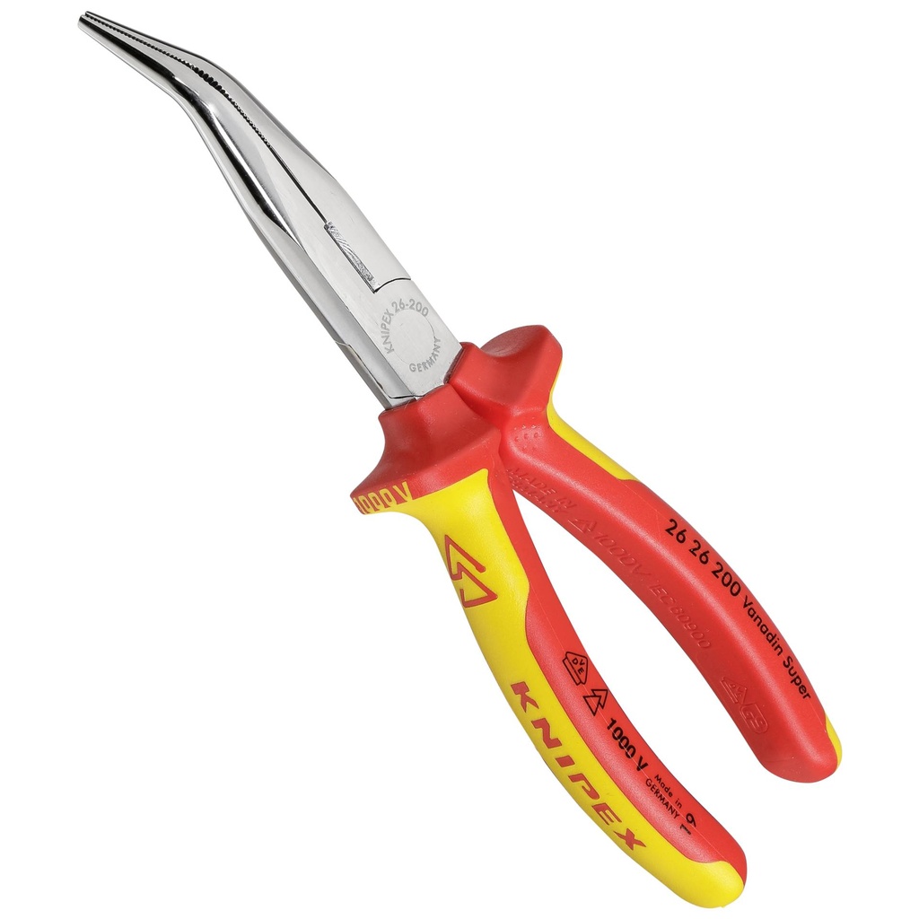 KNIPEX Snipe Nose Side Cutting Pliers chrome plated 200 mm