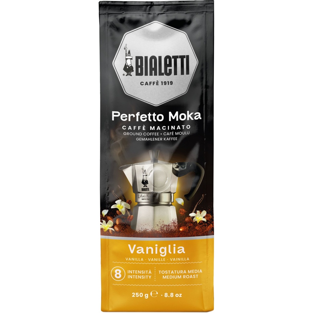 Bialetti Perfetto Moka vaniglia ground coffee 250 g
