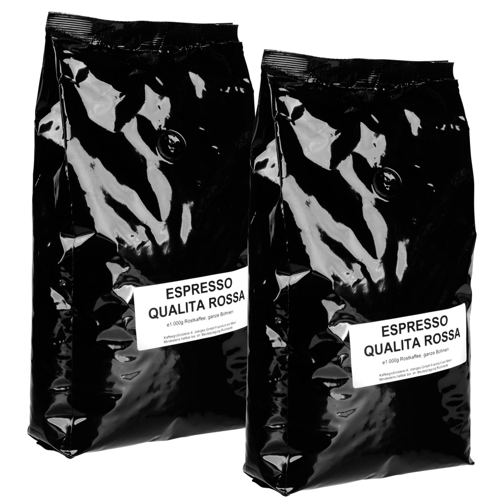 Joerges Espresso Qualita Rosso 2 Kg Beans Set