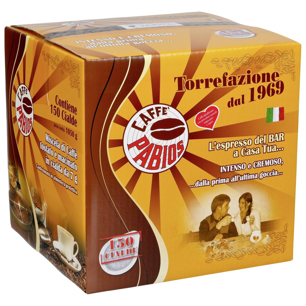 Caffe Pabios ESE Decaffeinated 150 Pads