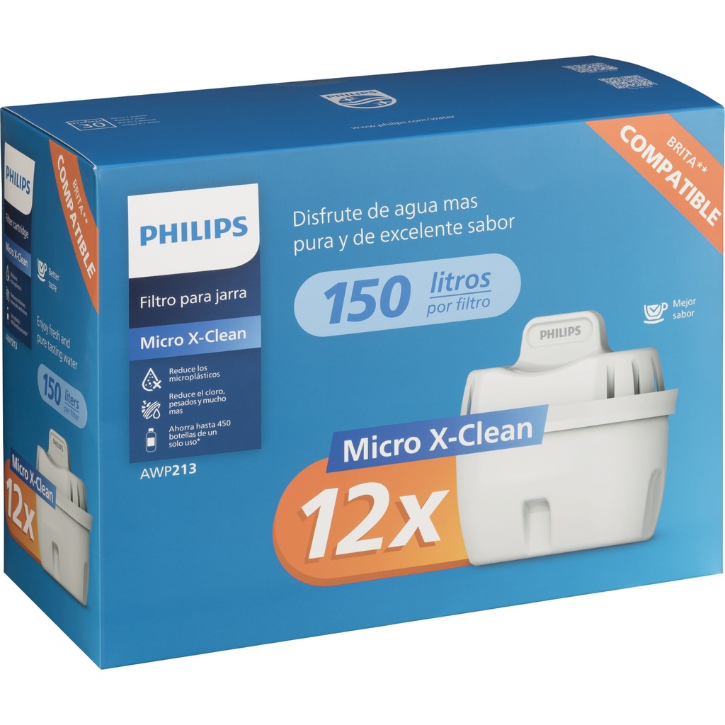 Philips Micro X-clean Wasserfilterkartuschen 12-pack