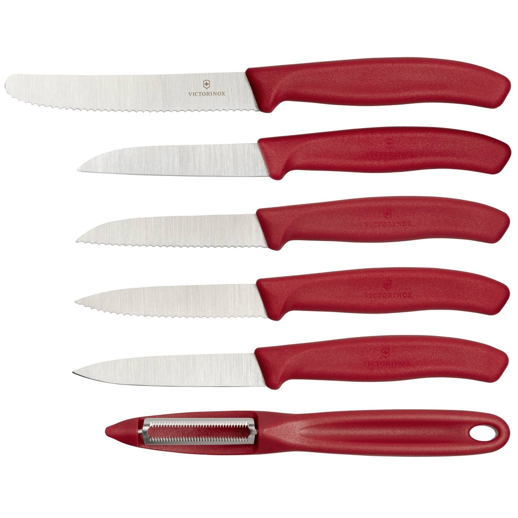 Victorinox Swiss Classic veget. knife-Set 6pc red