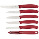 Victorinox Swiss Classic veget. knife-Set 6pc red