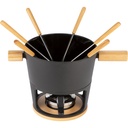 Stöckli Cheese Fondue Set Titlis Big 3,2l black