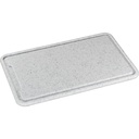 Zassenhaus Carving Board Plastic Light Grey 42x27x1,5cm