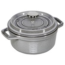 Staub Cocotte 12cm round Graphite grey, cast iron