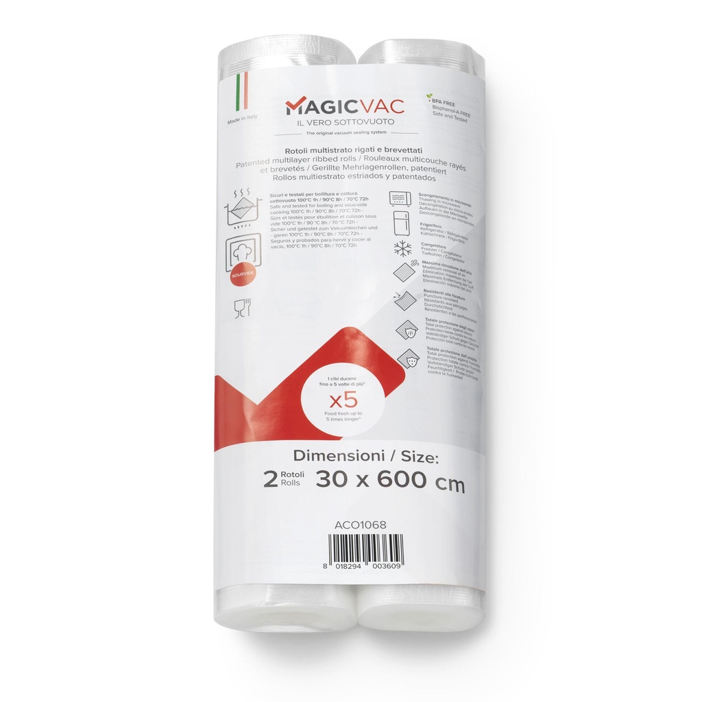 MagicVac 2 Vacuum sealing film rolls 30 cm x 6 m