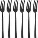 Sambonet Rock PVD 6 Cake Forks DolceNero Lucido