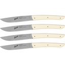 Berkel steak knife set 4-pcs. Color cream