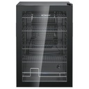 Bomann KSG 7290 black Glass Door Refrigerator 84,5cm