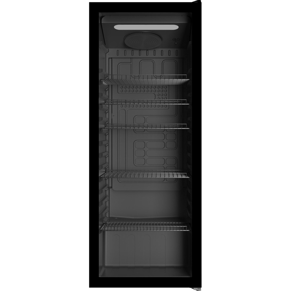 Bomann KSG 7292 black Glass Door Refrigerator 143 cm
