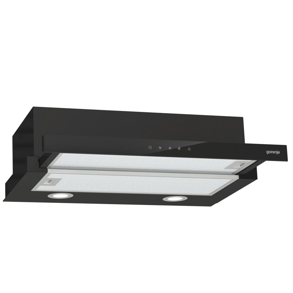 Gorenje TH64E4BG       black flat screen cooker hood, 60cm