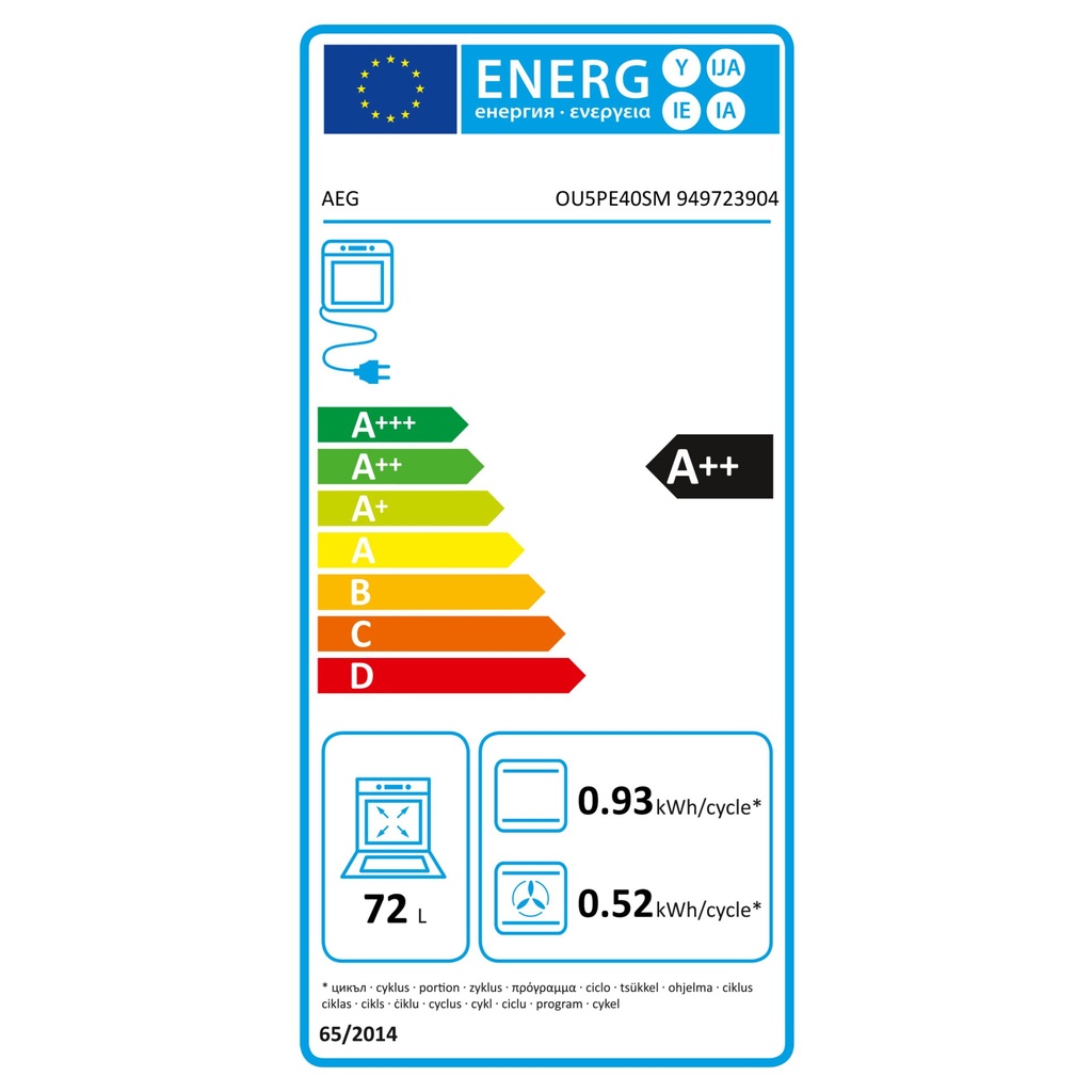 AEG KOMBI3026P Oven Set Pyrolyse