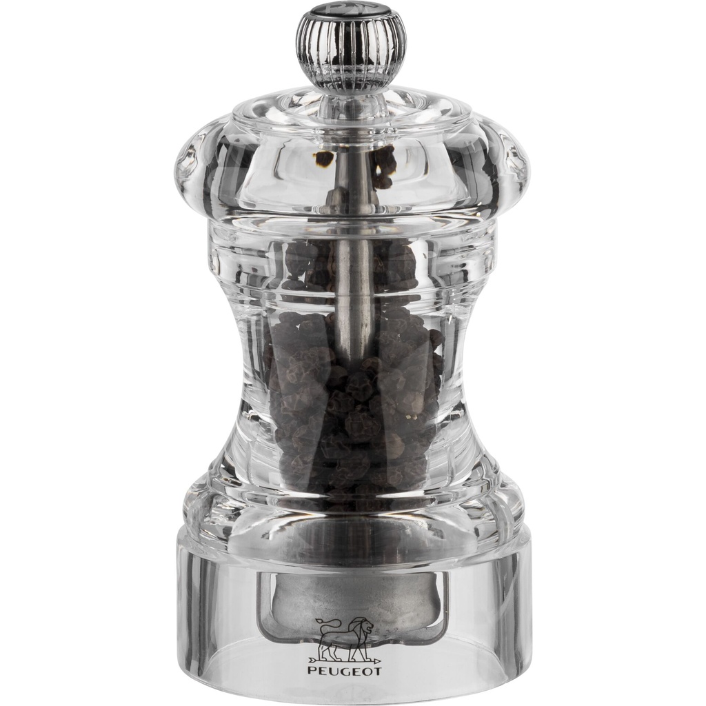 Peugeot Bistro pepper mill 10cm acryl transparent