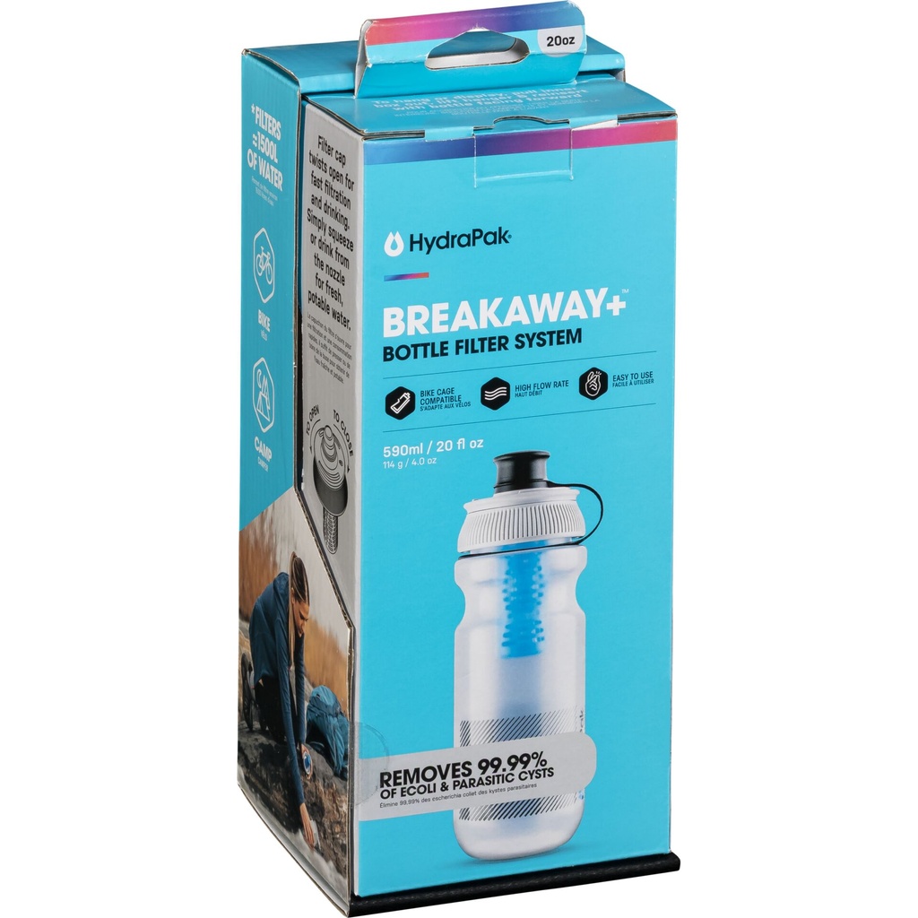 HydraPak Breakaway+ water bottle with filter 600ml