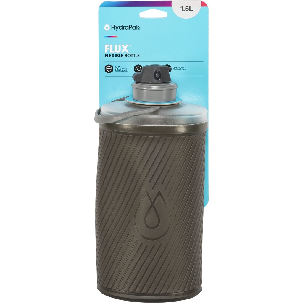 HydraPak Flux 1,5L foldable water bag grey