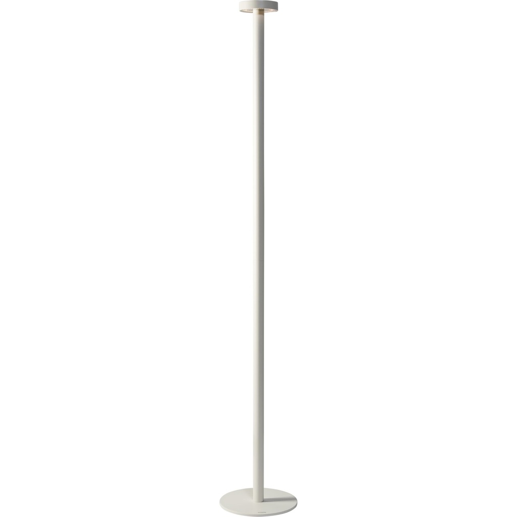 Sompex BORO white Battey-oper. Outdoor Floor Lamp