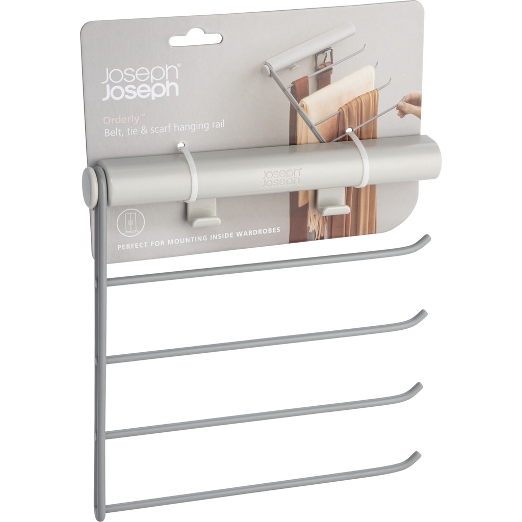 Joseph Joseph Orderly Ecru Belt, Tie & Scarf Hanging Rail