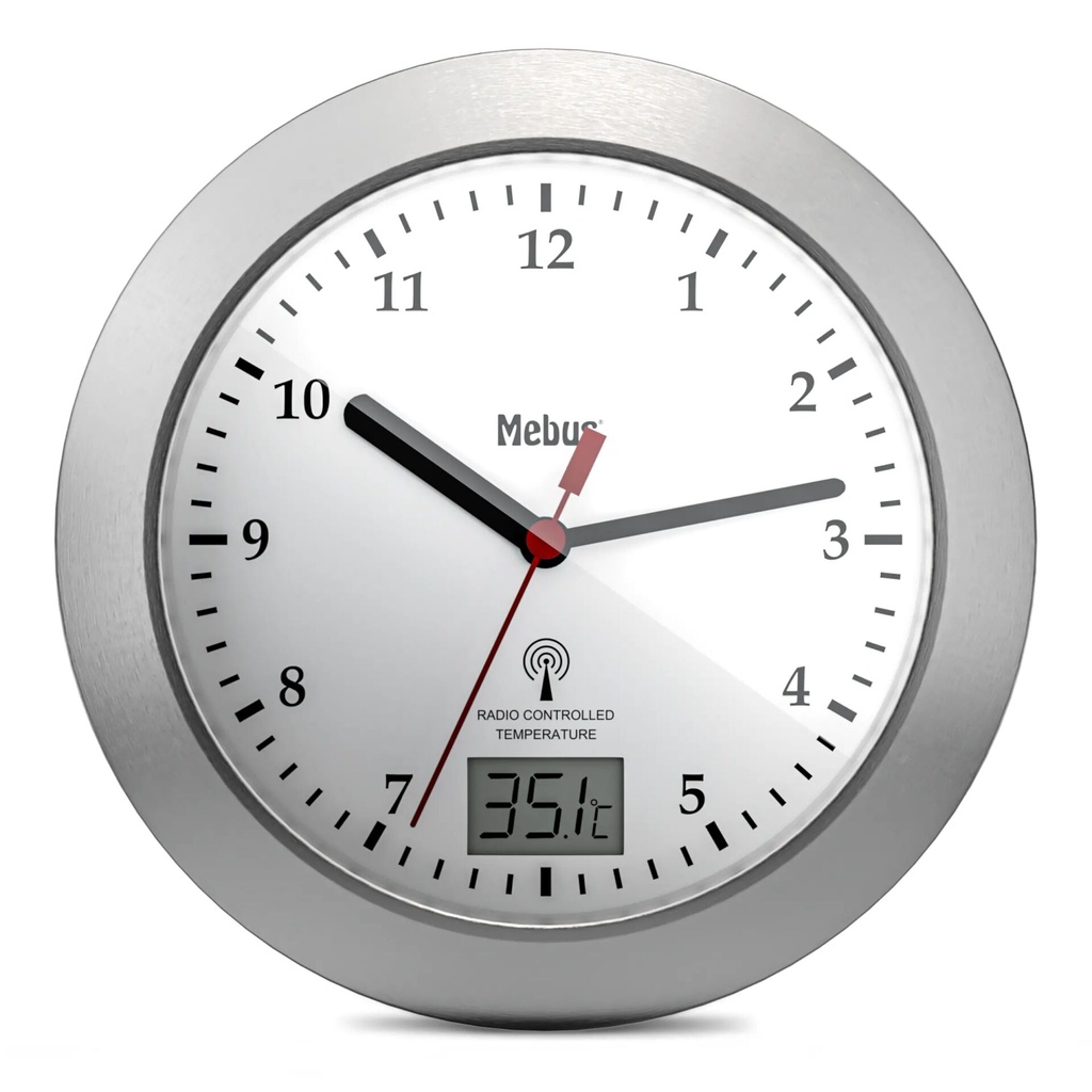 Mebus 41124 Radio Bathroom Clock