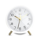 Mebus 56973 Weiß Quarzwecker