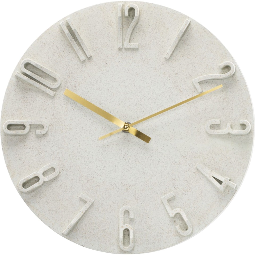 Hama Wall Clock Korfu beige 30cm 3D digits                 185880