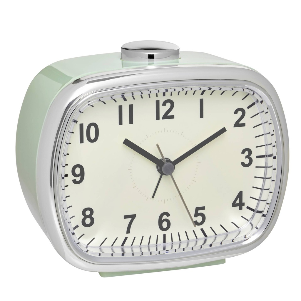 TFA 60.1032.04 Analogue Alarm Clock mint